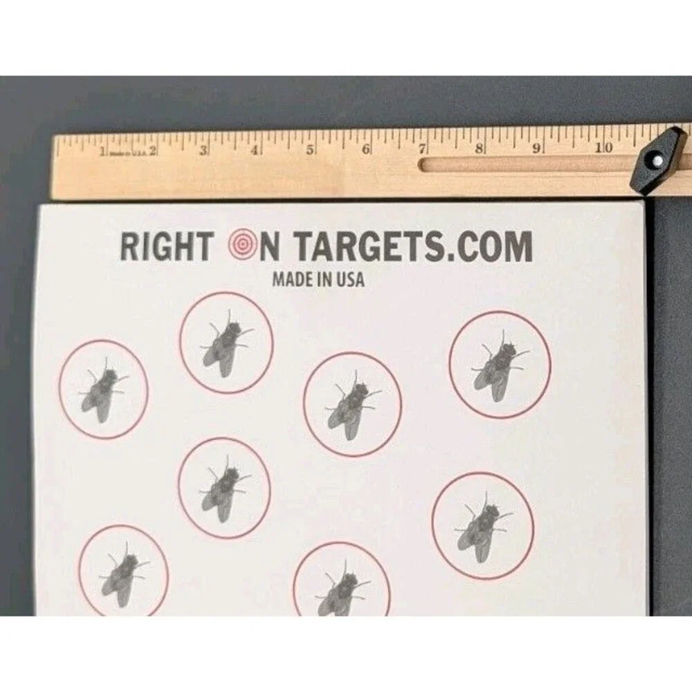Right On Targets Qty 50 Paper Rifle Targets Fly Graphic 15